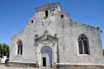 Fototapeta na wymiar Brouage: l'église Saint-Pierre et Saint-Paul