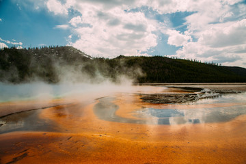 Prismatic Hot Spring in Yellowstone National Park