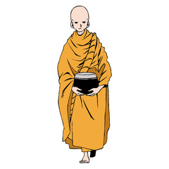 Thailand Buddhist monks