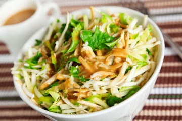 Celery salad with zucchini