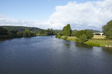 Hattingen (Deutschland) - Ruhr von der Staumauer des Kemnader Sees
