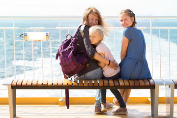 family on the ferry