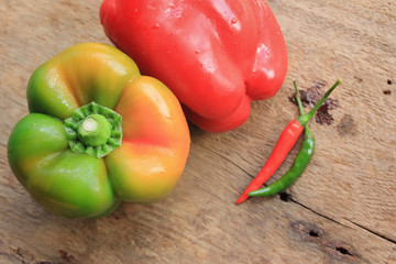 colorful sweet peppers