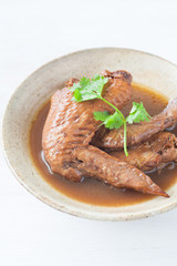 Five spice stew Chicken wings and Fragrant eggs