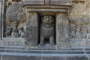 Lion and Goat statue