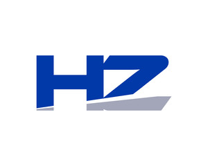 Fototapeta premium HZ Letter Logo Modern