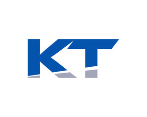 KT Letter Logo Modern