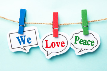 We love peace