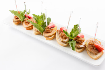 appetizer with strawberry