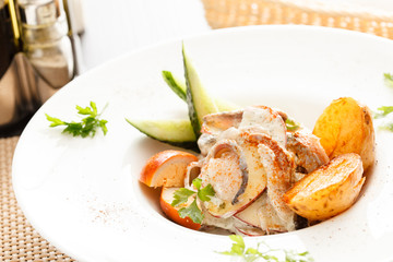 herring with potatoes
