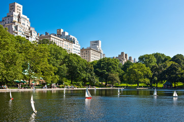 U.S.A., New York,Manhattan,Central Park, the lake