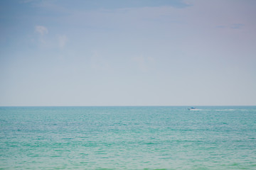 Obraz premium Blue sea and sky ( Filtered image processed vintage effect. )