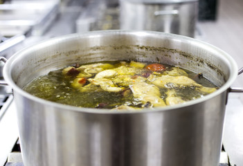 Soup in the kettle