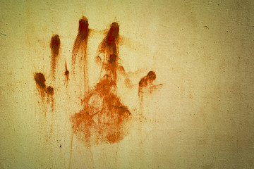 hand bloodstains