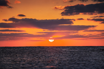 Beautiful cloudscape over the sea