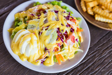 Fresh vegetable salad