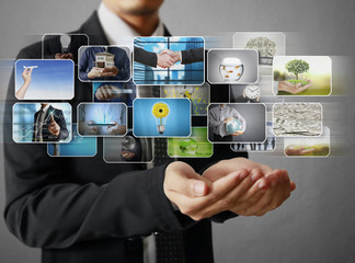 businessmen and Reaching images streaming