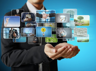 businessmen and Reaching images streaming