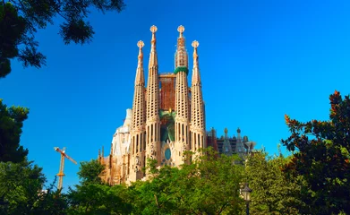 Fensteraufkleber Sagrada Familia - the impressive cathedral designed by Antonio Gaudi © Yevgen Belich