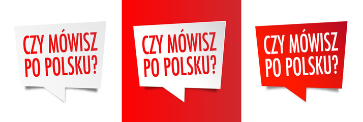 Czy mówisz po polsku? - obrazy, fototapety, plakaty