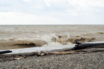 Wave during a storm