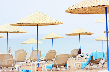 On the beach in Crete