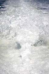 White water, churning sea shot with high shutter speed to freeze action.