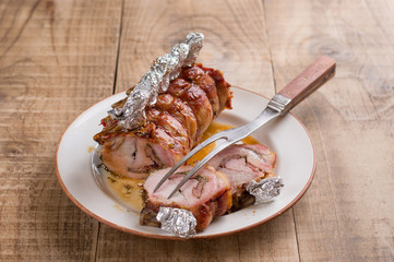 stuffed pork roulette