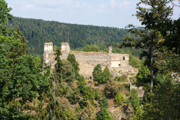 Fototapeta premium Divci Kamen (Madstein) castle ruins