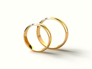 Gold wedding rings