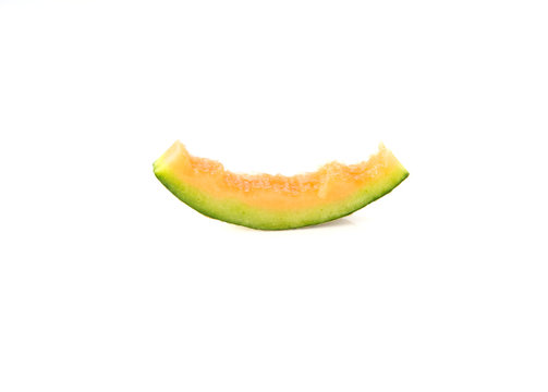 Melon orange on a white background.