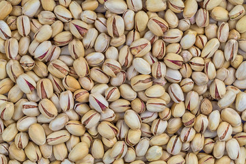 Background make from salt pistachios