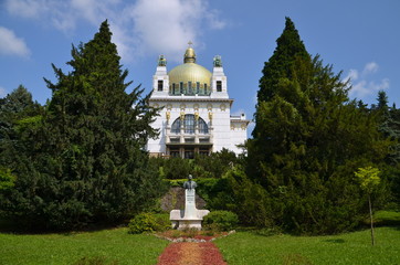 Fototapeta premium Otto Wagner, Kirche am Steinhof, in Vienna, Austria 