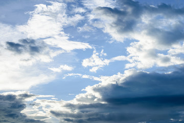 Fototapeta premium Blue sky with clouds perfect