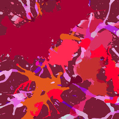 Artistic paint splashes