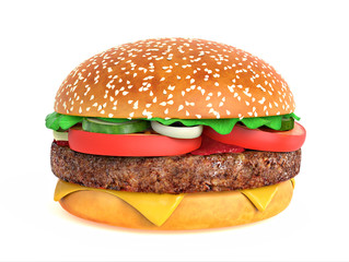 Tasty hamburger