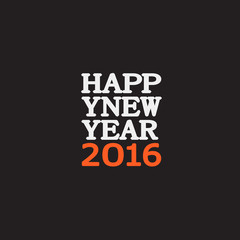 Happy New Year greeting card. Design template