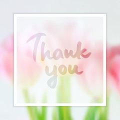Thank you greeting card 