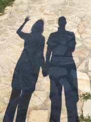 Obraz na płótnie Canvas ombre couple heureux