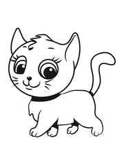 Fototapeta premium Cat loving Kleinjung