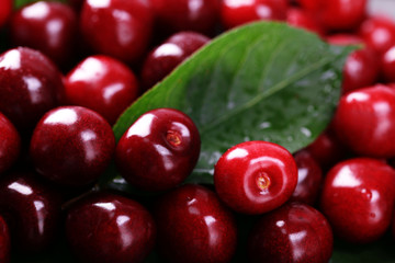Sweet cherries, close-up