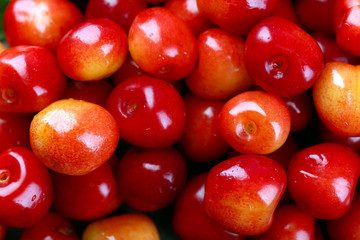 Sweet cherries, close-up