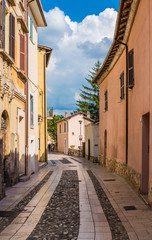 Fototapeta premium Piediluco, il borgo sul lago dell'Umbria