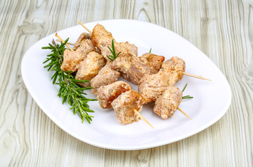 Chicken skewers