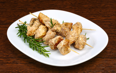 Chicken skewers