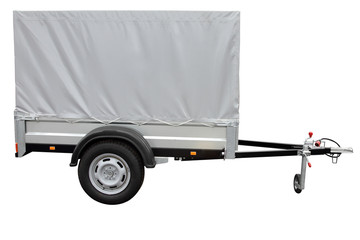 Grey car trailer