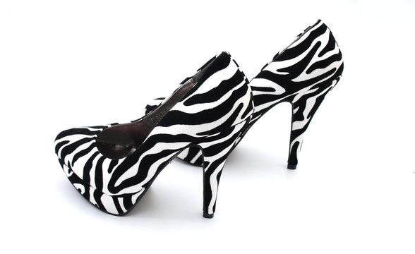 Zebra High Heels