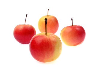 Red apple isolated on white background