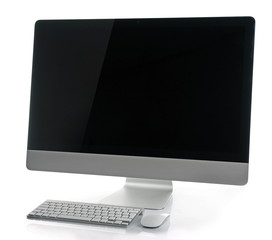 Fototapeta premium Modern computer isolated on white