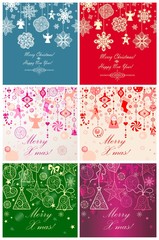 Seamless xmas cards